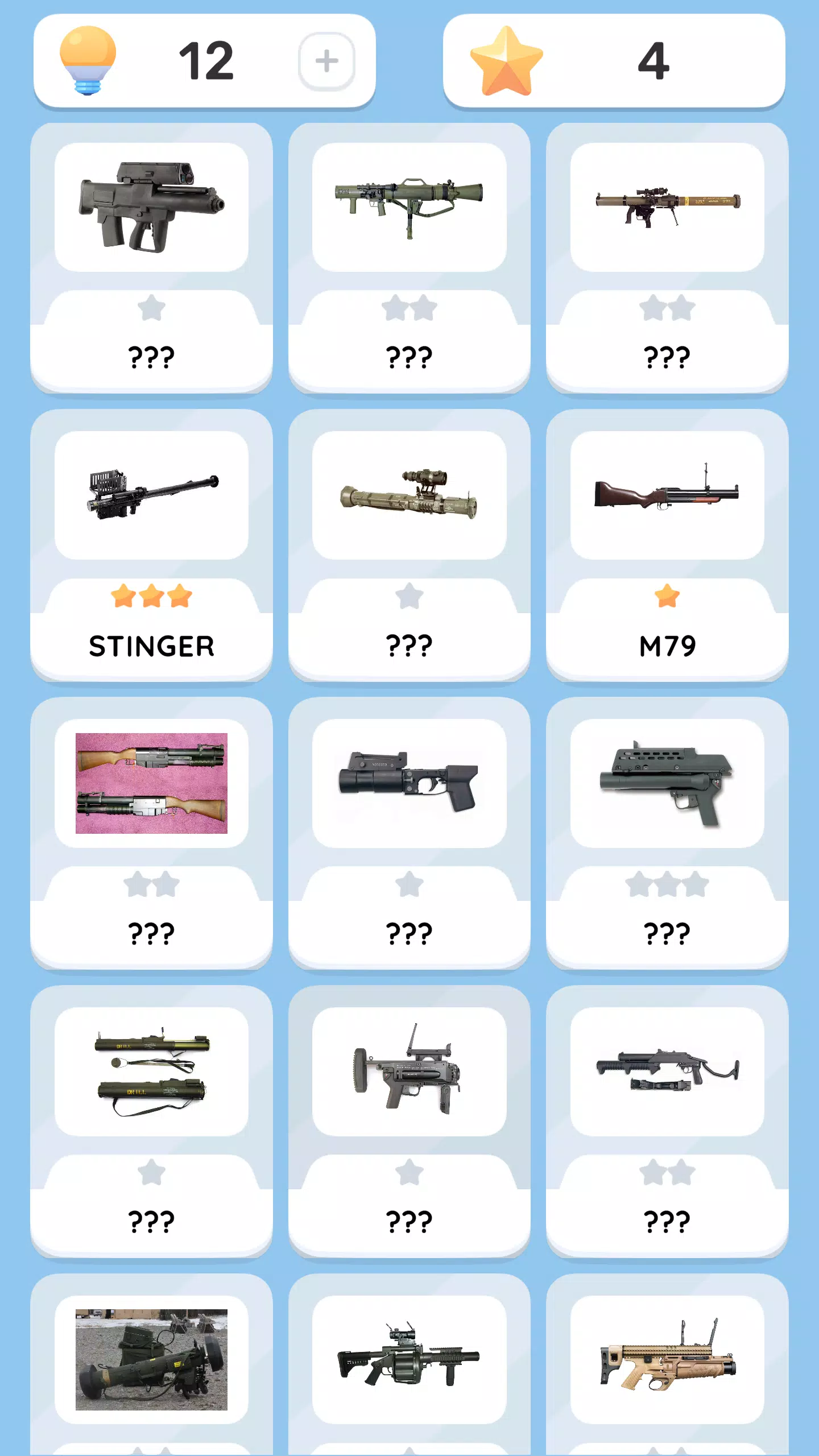 Capturas de pantalla de Weapon Quiz: Guns & Ammunition