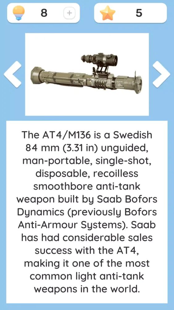 Weapon Quiz: Guns & Ammunition Screenshots