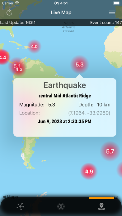 DataX Earthquake Screenshots