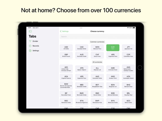 Bill Divider: Split the bill iPad Screenshots