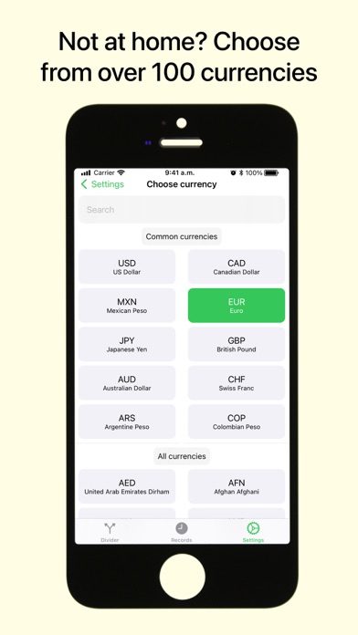 Bill Divider: Split the bill Screenshots
