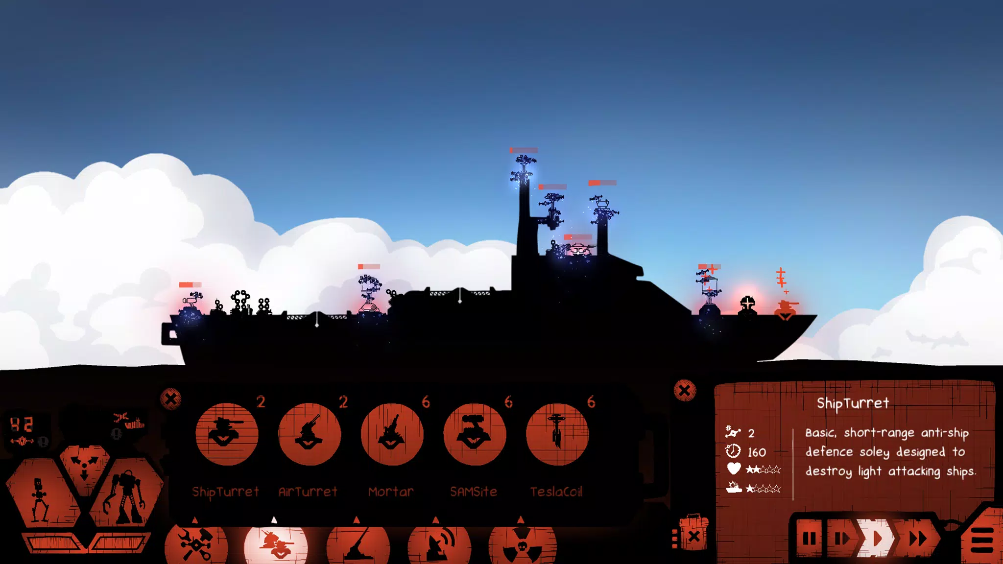 ภาพหน้าจอของ Battlecruisers