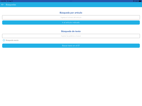 ET Móvil - CETA iPad Screenshots