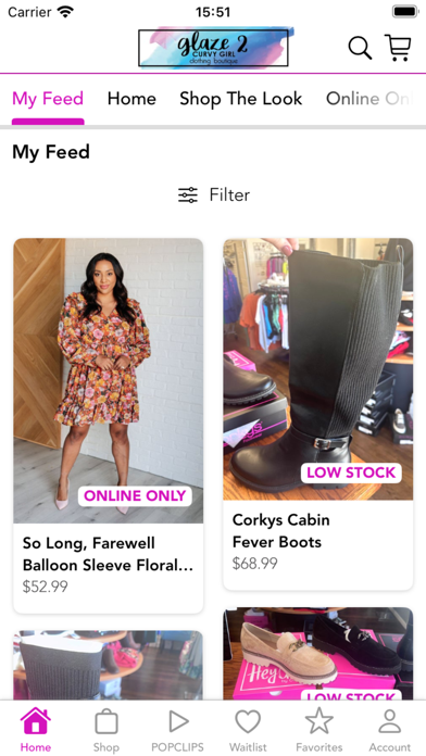 Glaze Curvy Girl Boutique Screenshots