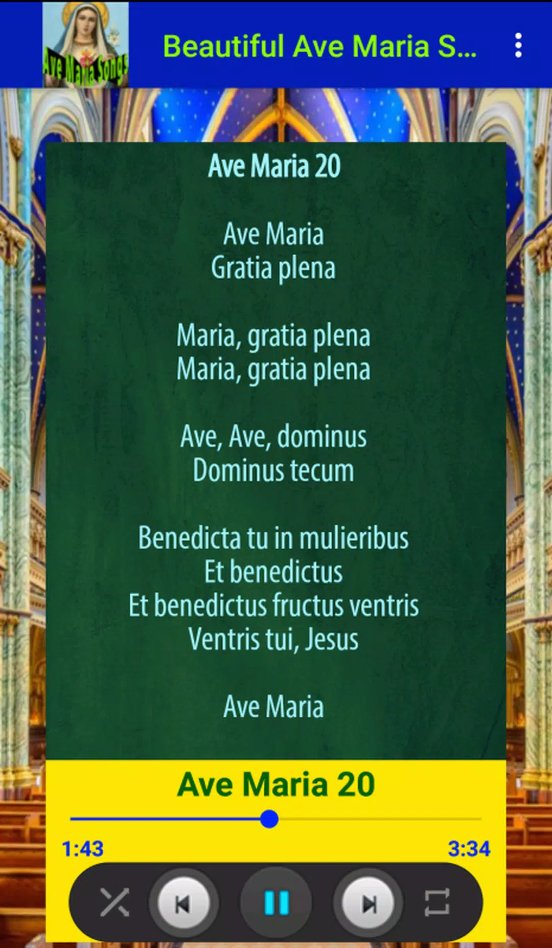 Beautiful Ave Maria Songs Screenshots