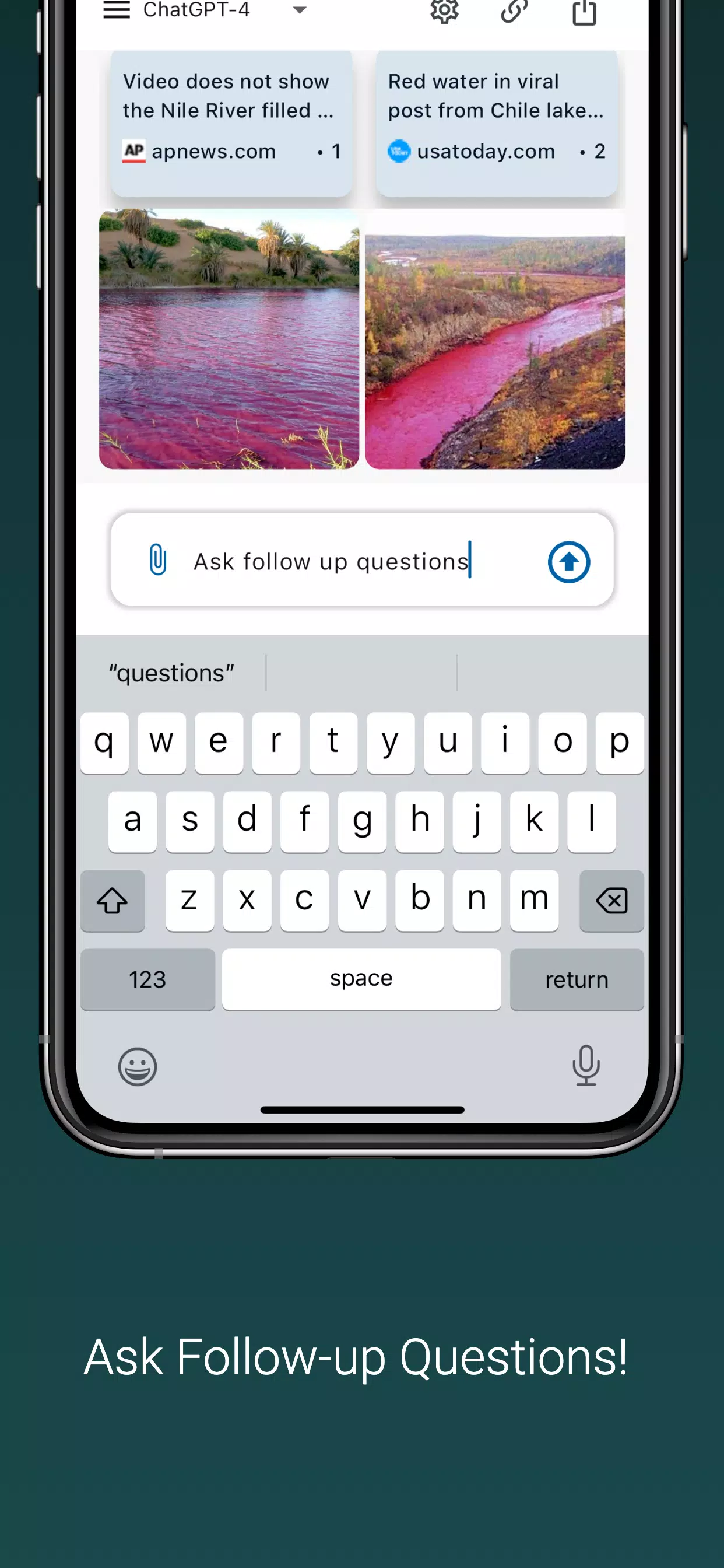 BrutusAI: Ask & Search Chatbot Screenshots