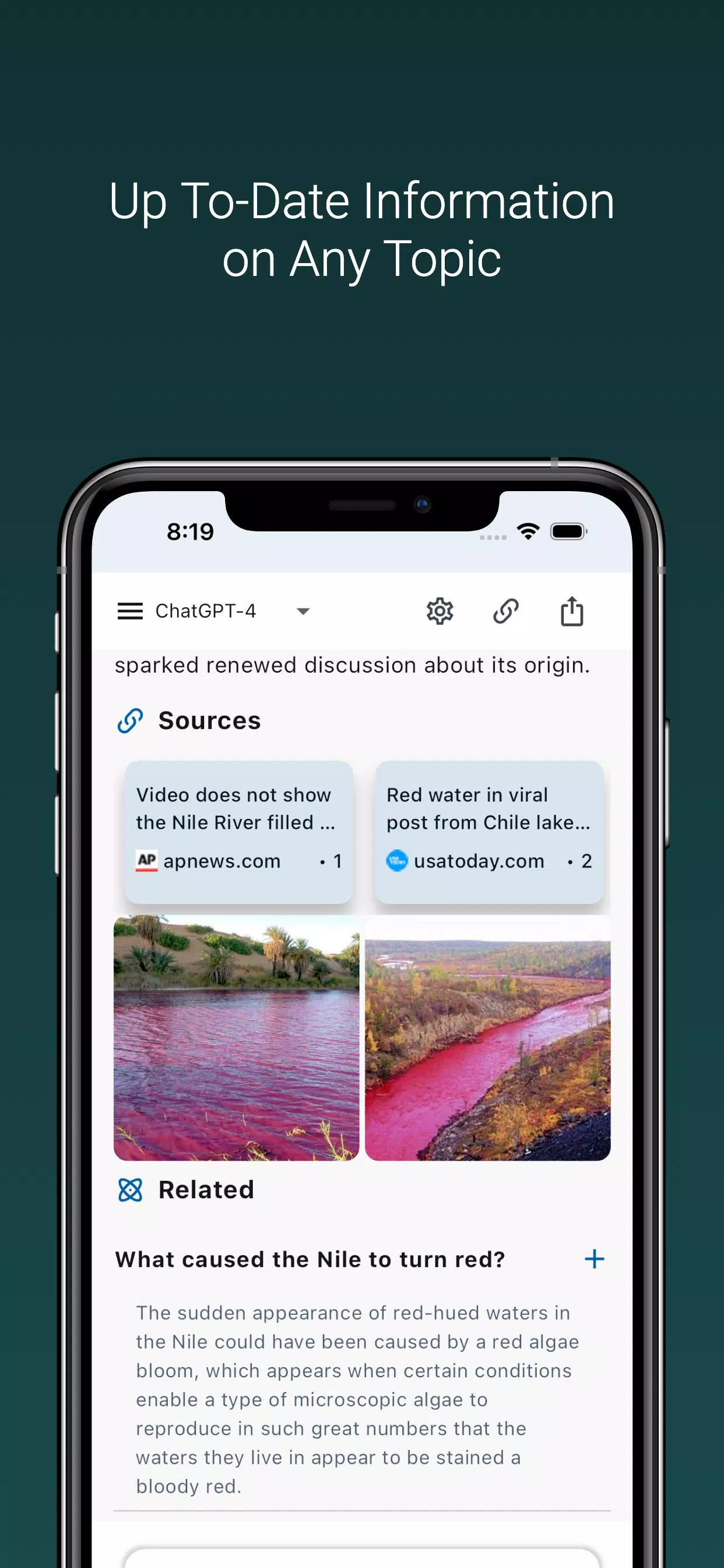 BrutusAI: Ask & Search Chatbot Screenshots