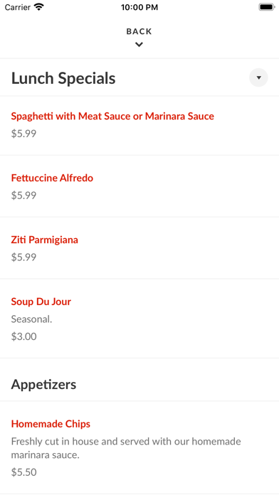 Brick Oven Pizzeria Screenshots
