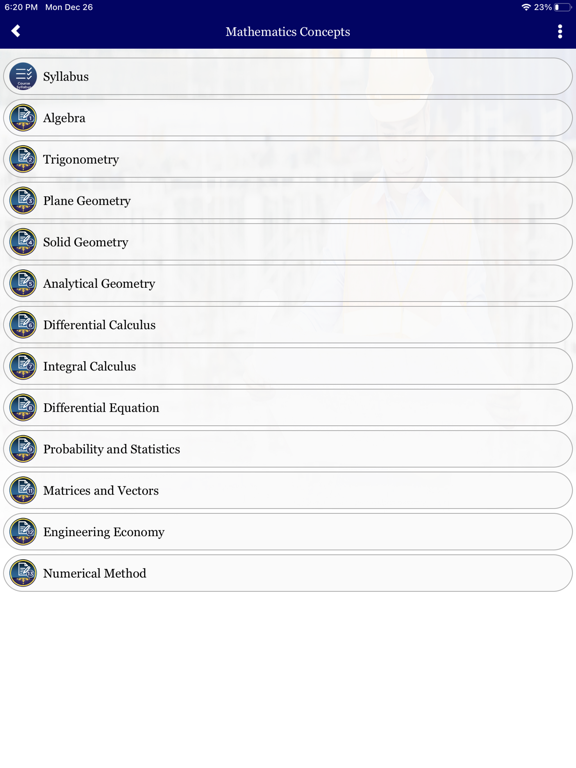 Civil Engineering Reviewer iPad Screenshots