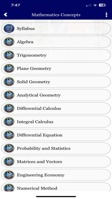 Civil Engineering Reviewer Screenshots