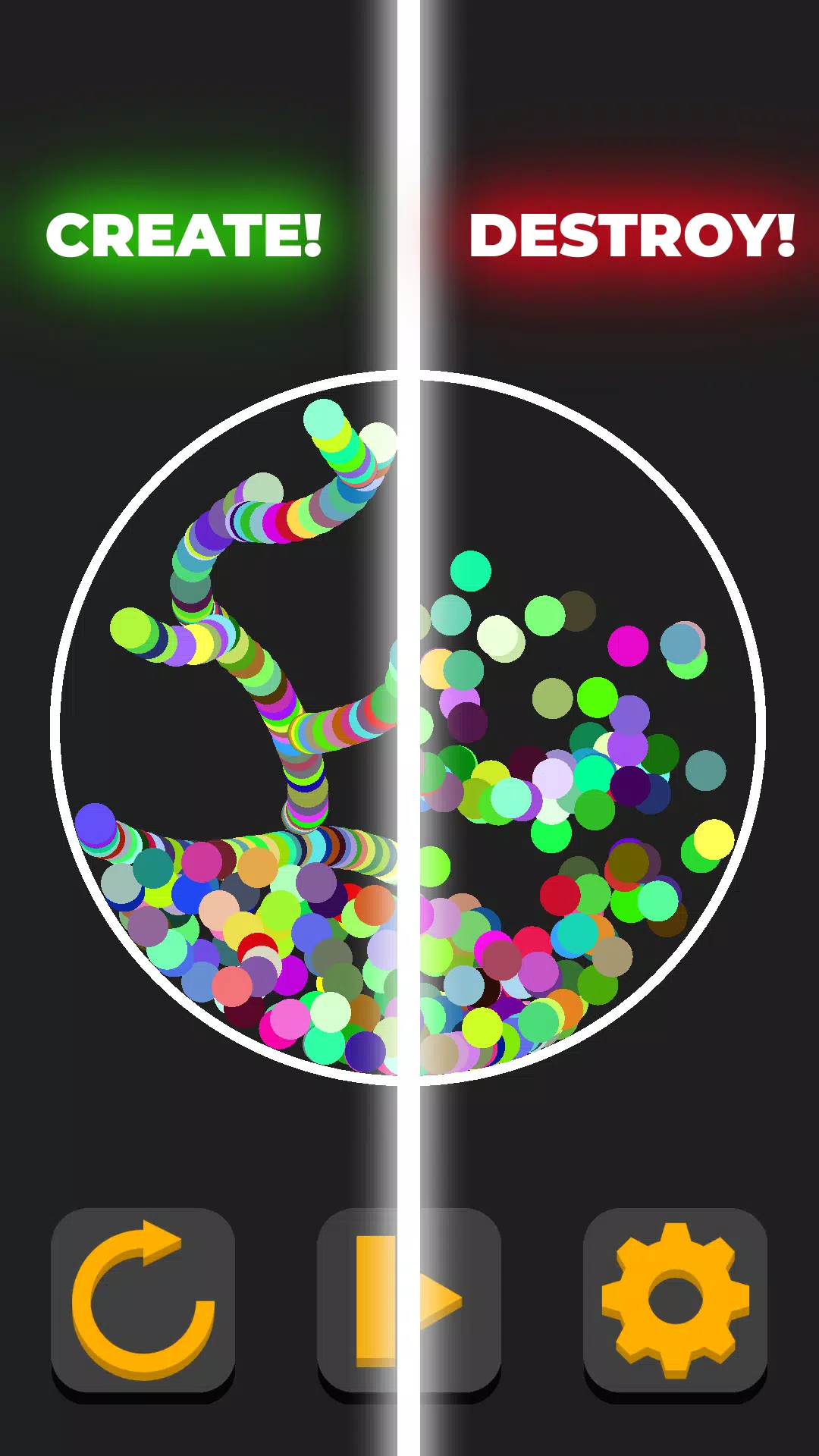 Tangkapan layar Ball Simulator