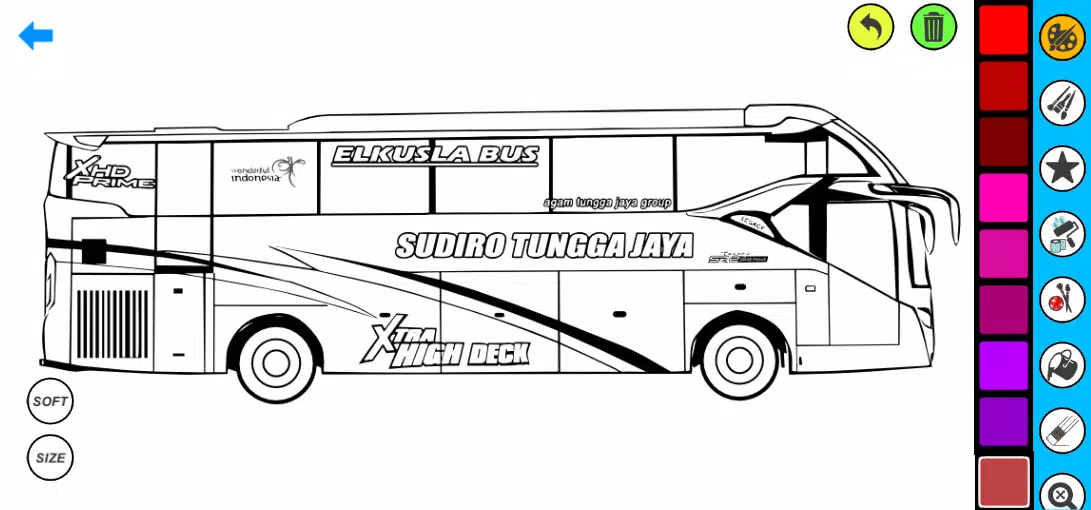 Bus Coloring Pages Screenshots