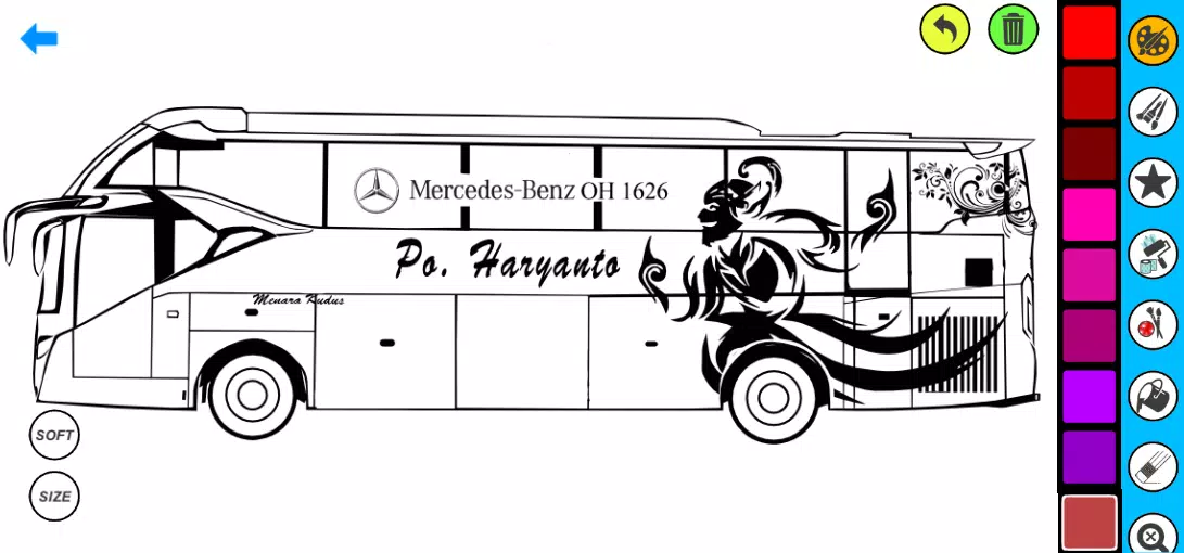 Bus Coloring Pages Screenshots