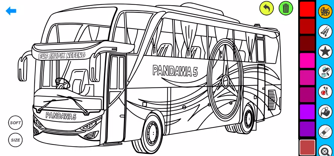 Bus Coloring Pages Screenshots