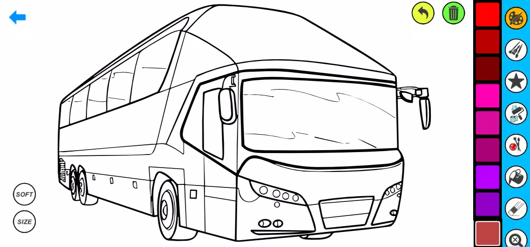 Bus Coloring Pages Screenshots