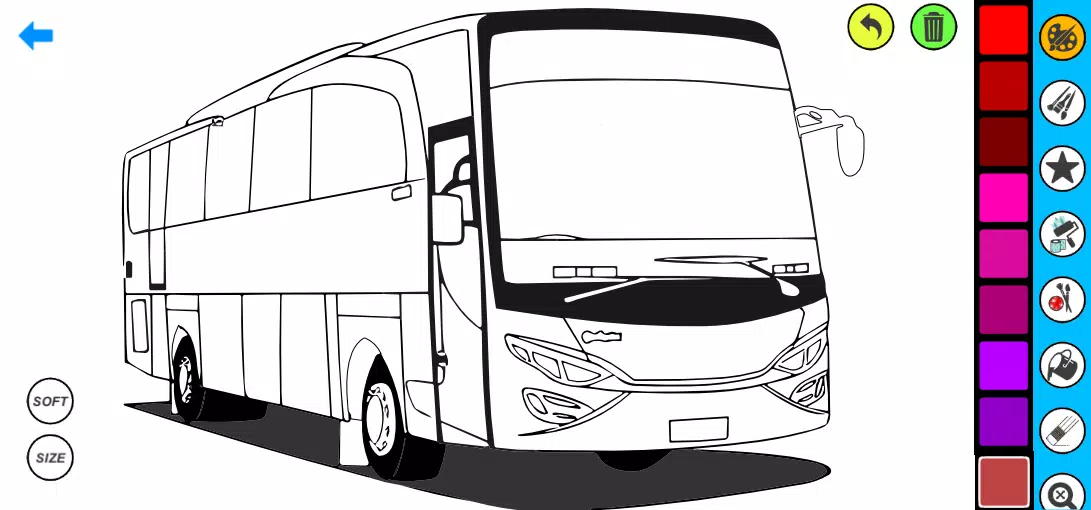 Bus Coloring Pages Screenshots