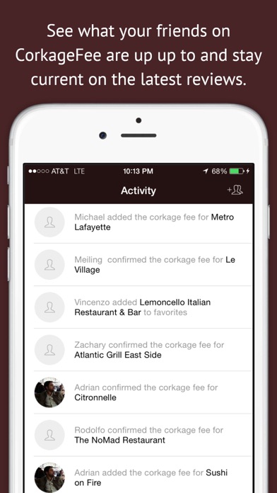CorkageFee: BYOB in your area Screenshots