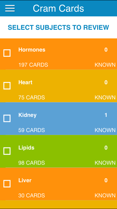 Biochemistry Physio Cram Cards Screenshots
