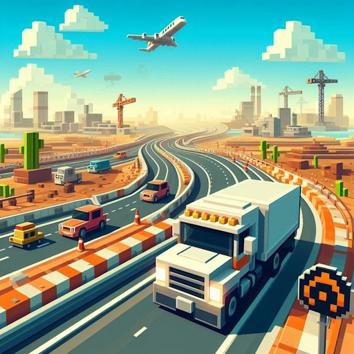 Blocky Highway Driver