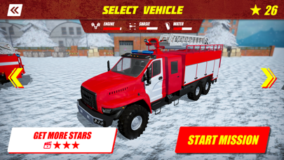 Tangkapan skrin USSR Winter Rescue Fire Trucks