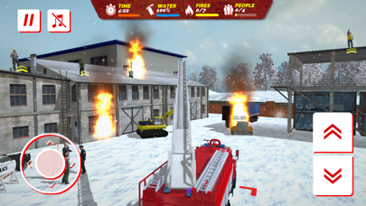 Tangkapan skrin USSR Winter Rescue Fire Trucks