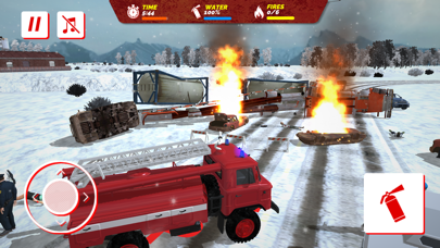 Tangkapan skrin USSR Winter Rescue Fire Trucks