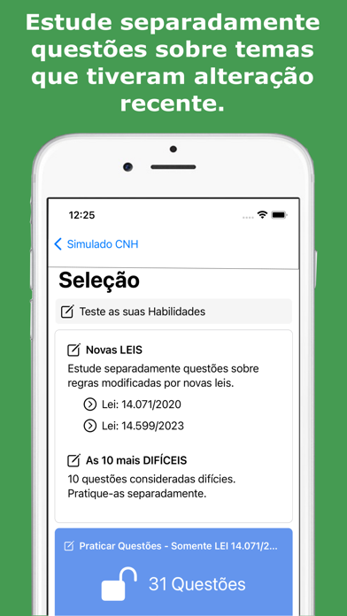 Simulado Provas CNH Screenshots