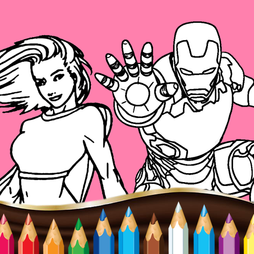 Super Hero Cartoons Coloring