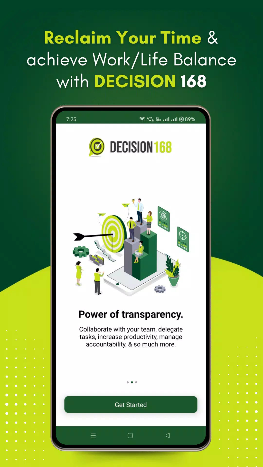 DECISION 168 - Work Management Screenshots