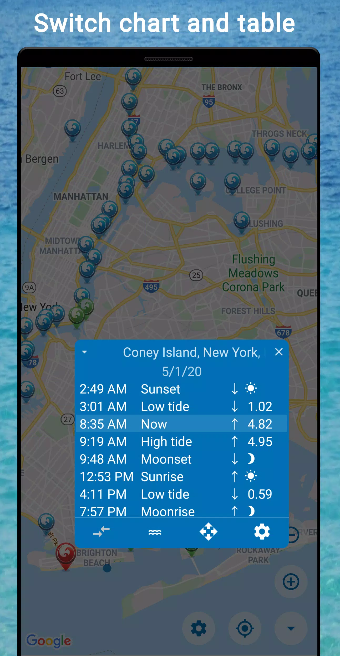 Tides app & widget - eTide HDF سکرین شاٹس