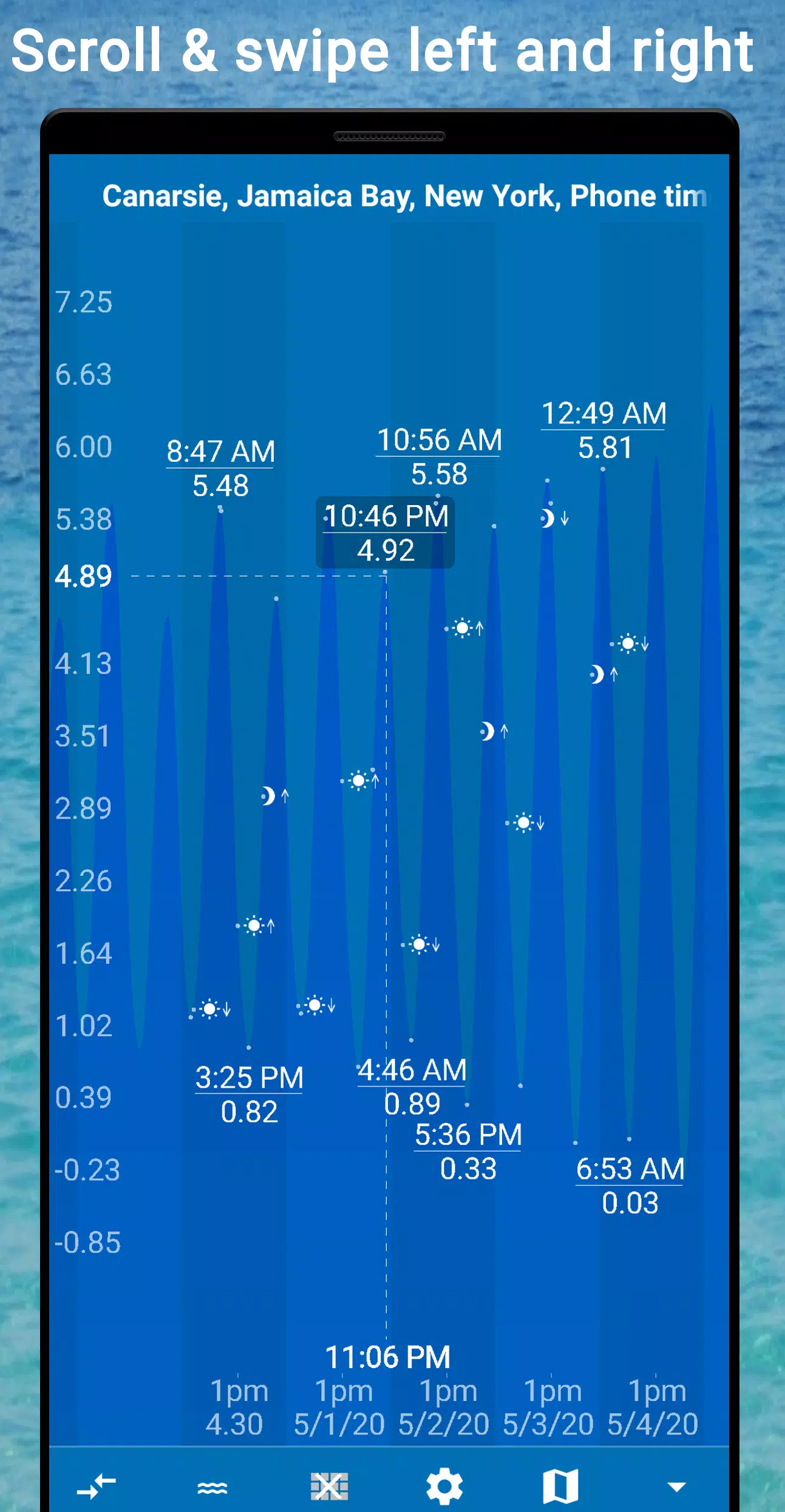 Tides app & widget - eTide HDF سکرین شاٹس