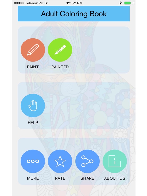 Zrzuty ekranu Adult Coloring Book for Stress Releaved iPad