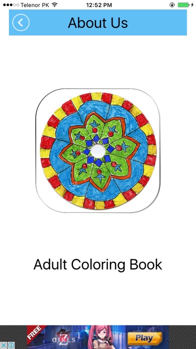 Zrzuty ekranu Adult Coloring Book for Stress Releaved