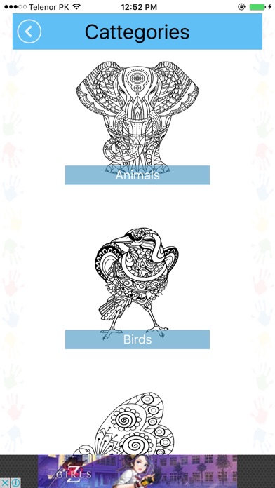 Zrzuty ekranu Adult Coloring Book for Stress Releaved