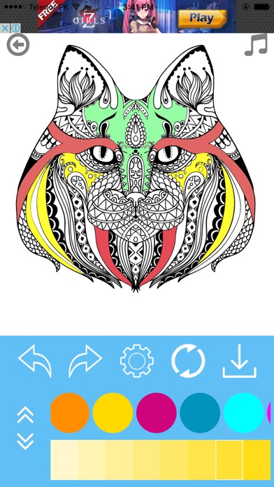 Zrzuty ekranu Adult Coloring Book for Stress Releaved
