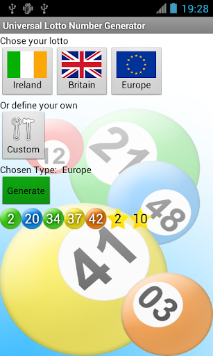 Universal Lotto Number Picker Screenshots