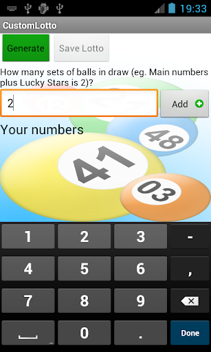 Universal Lotto Number Picker Screenshots