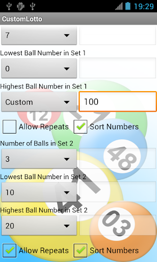 Universal Lotto Number Picker Screenshots