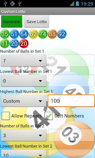 Universal Lotto Number Picker Screenshots