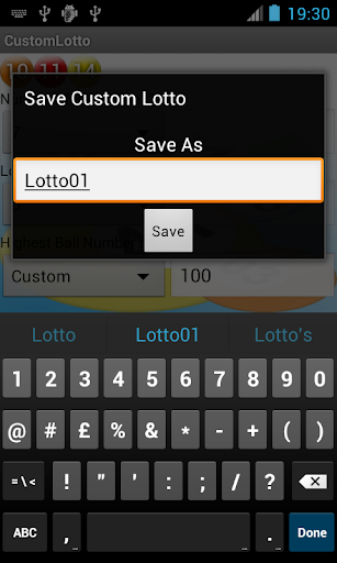 Universal Lotto Number Picker Screenshots
