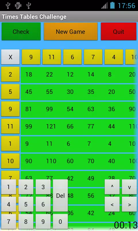 Times Tables Challenge Screenshots