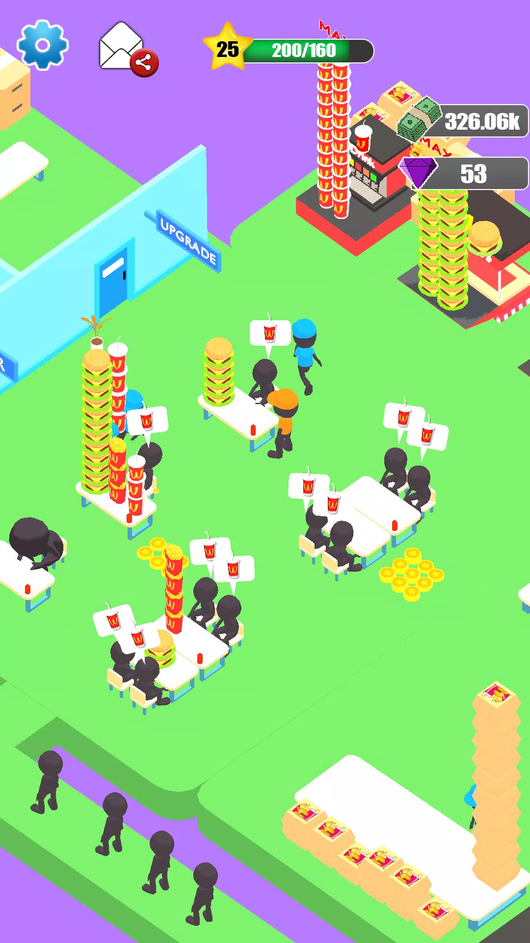 Idle Burger Shop Tycoon 3D Screenshots