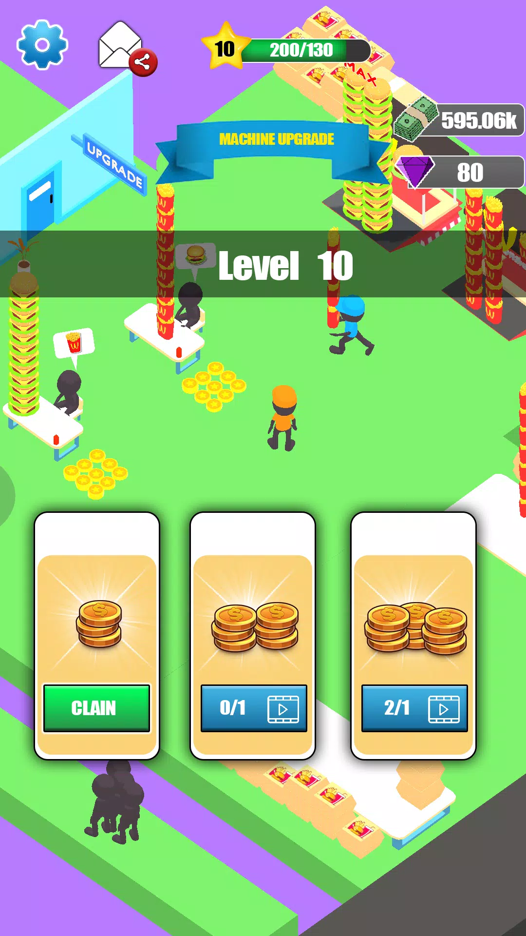 Idle Burger Shop Tycoon 3D Screenshots