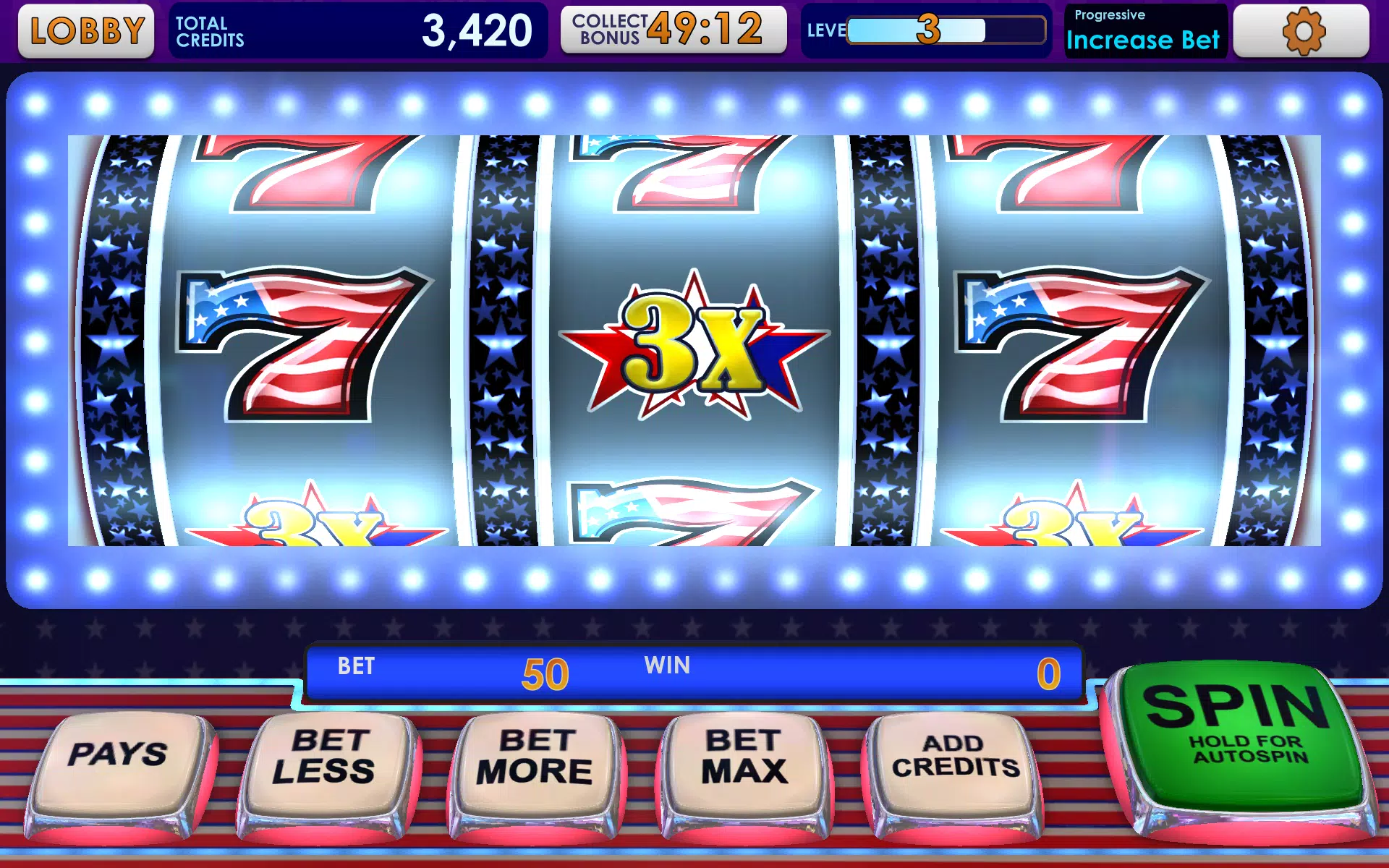 Triple 777 Deluxe Classic Slot Screenshots