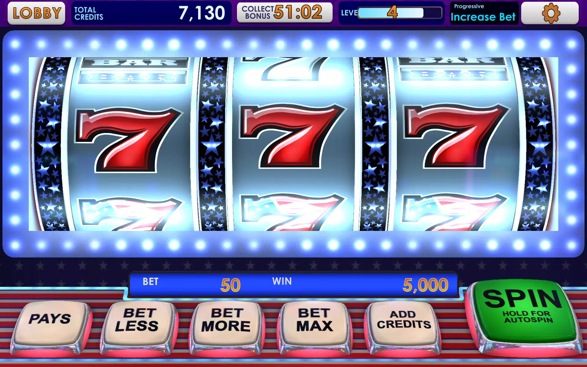 Triple 777 Deluxe Classic Slot Screenshots
