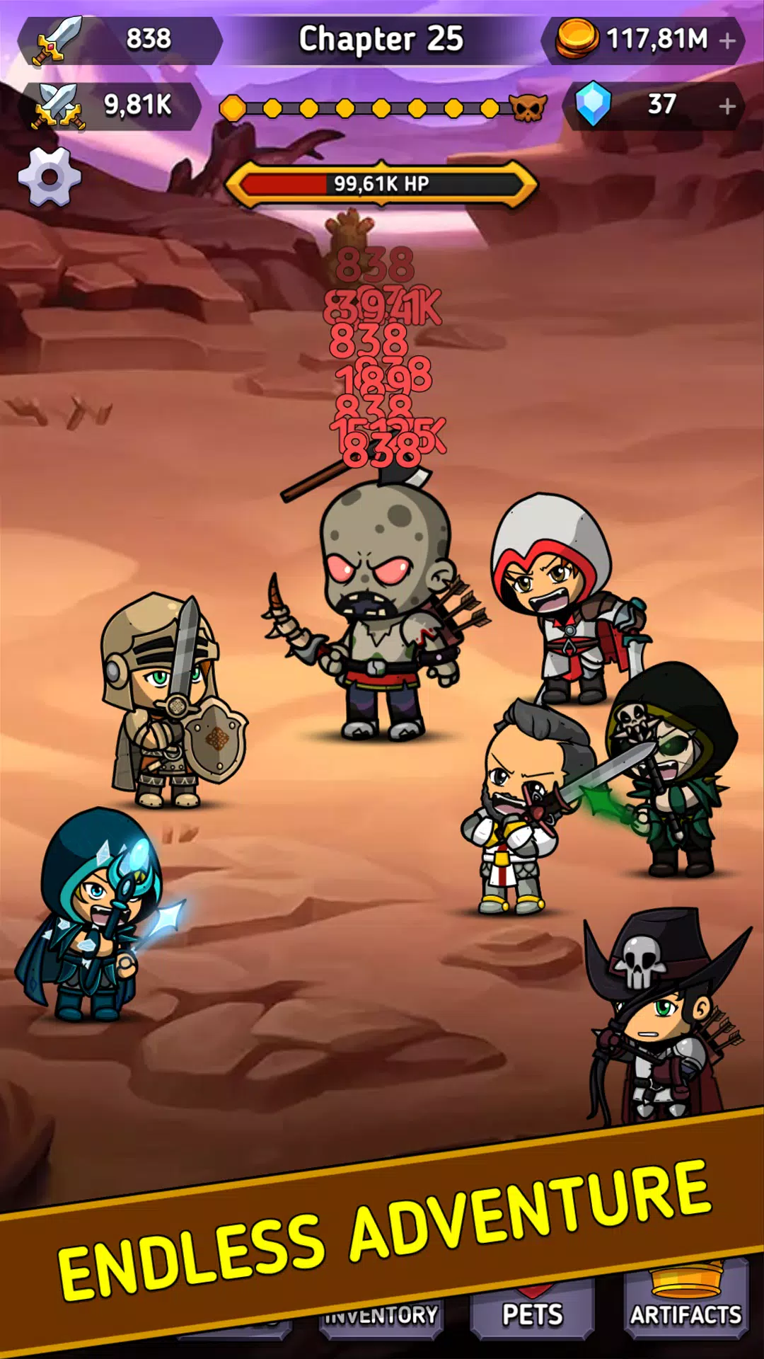 Tap Hero Clicker Screenshots
