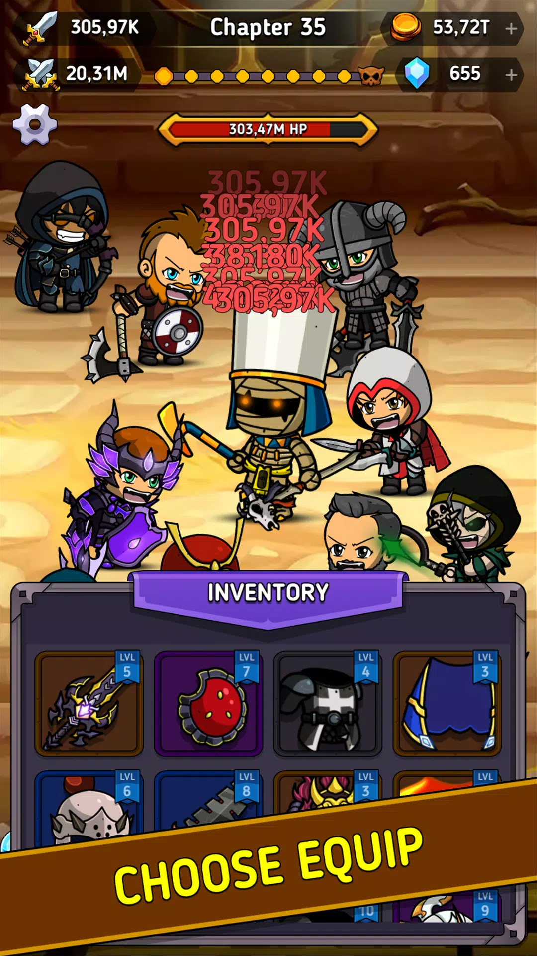Tap Hero Clicker Screenshots