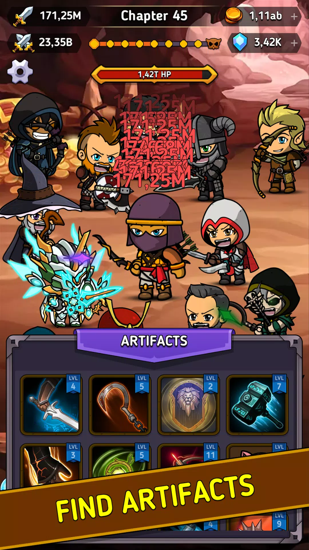 Tap Hero Clicker Screenshots