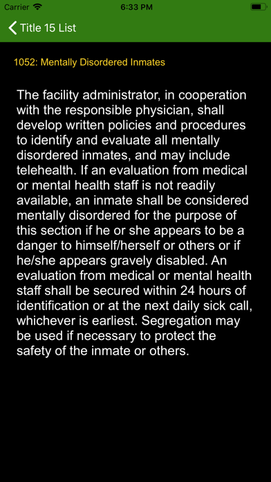 CA T-15 - CA Jail Title 15 Screenshots