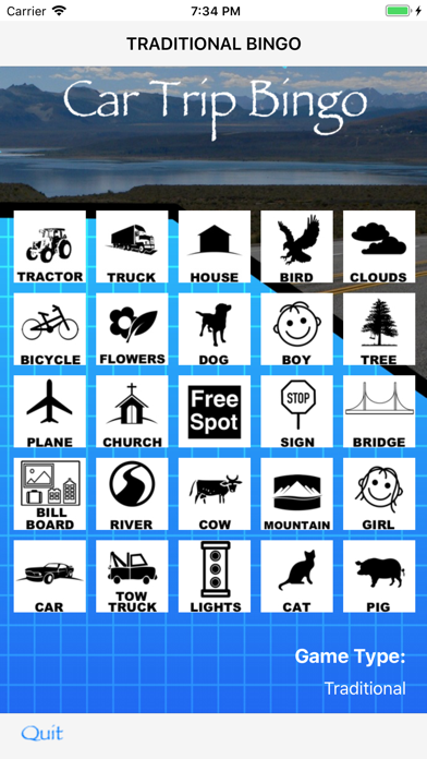 Car Trip Bingo Screenshots